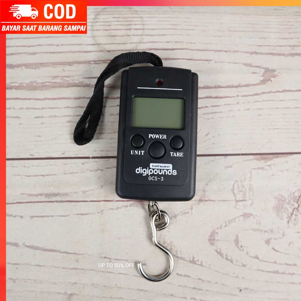 (100% BARANG ORI) Taffware Digipounds Timbangan Koper Digital 40kg 10g - OCS-3