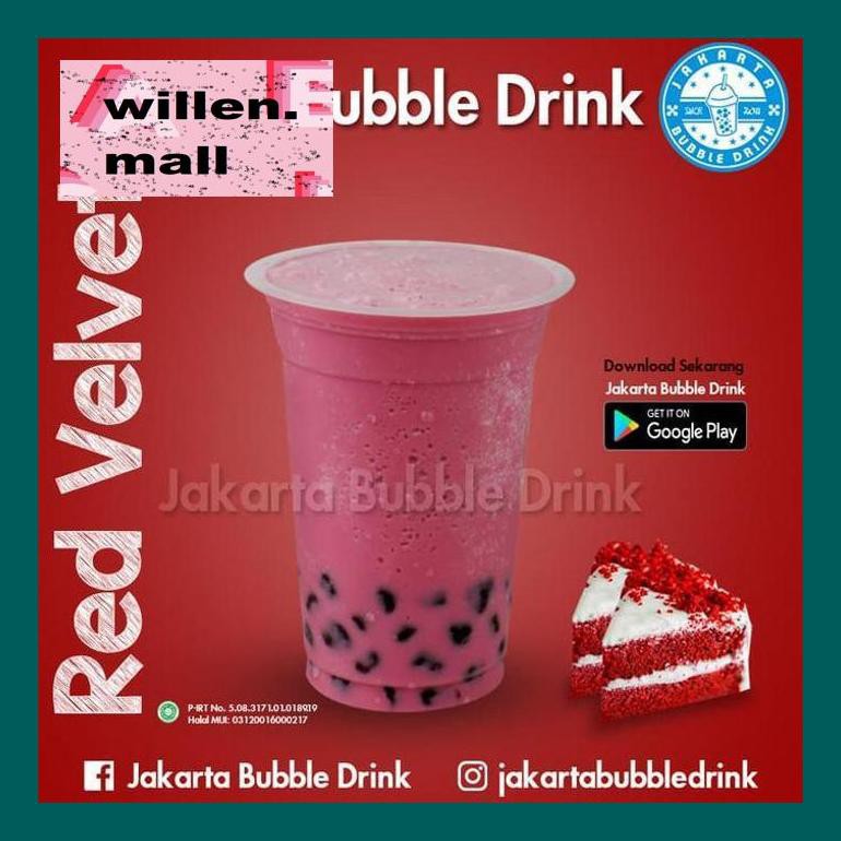 

S0Vitxd Red Velvet Powder - Bubuk Minuman Bubble Drink Cappucino Cincau S50Vt0H