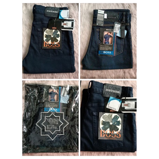 Celana  Pria Jeans Boss Reguler Fit Original Branded