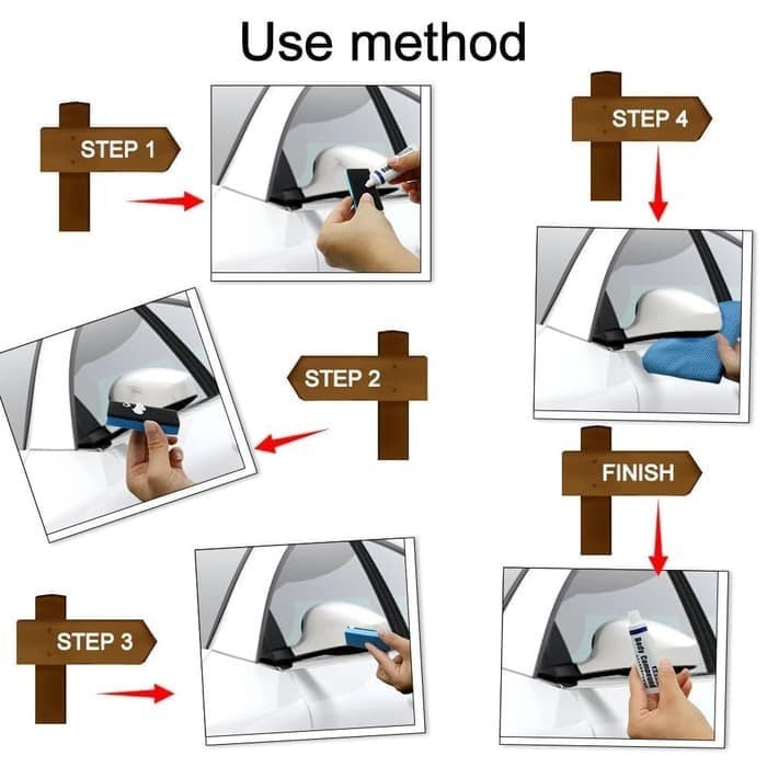 FREE COMPOUND ODOL Penghilang Baret Goresan Mobil Motor NO SCRATCH