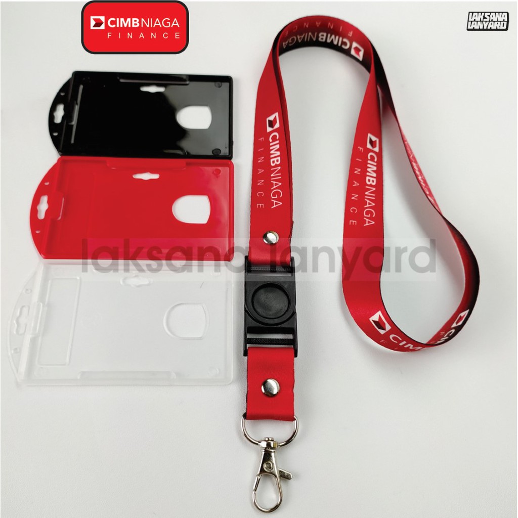 

LANYARD TALI ID CARD CIMB NIAGA FINANCE PRINTING
