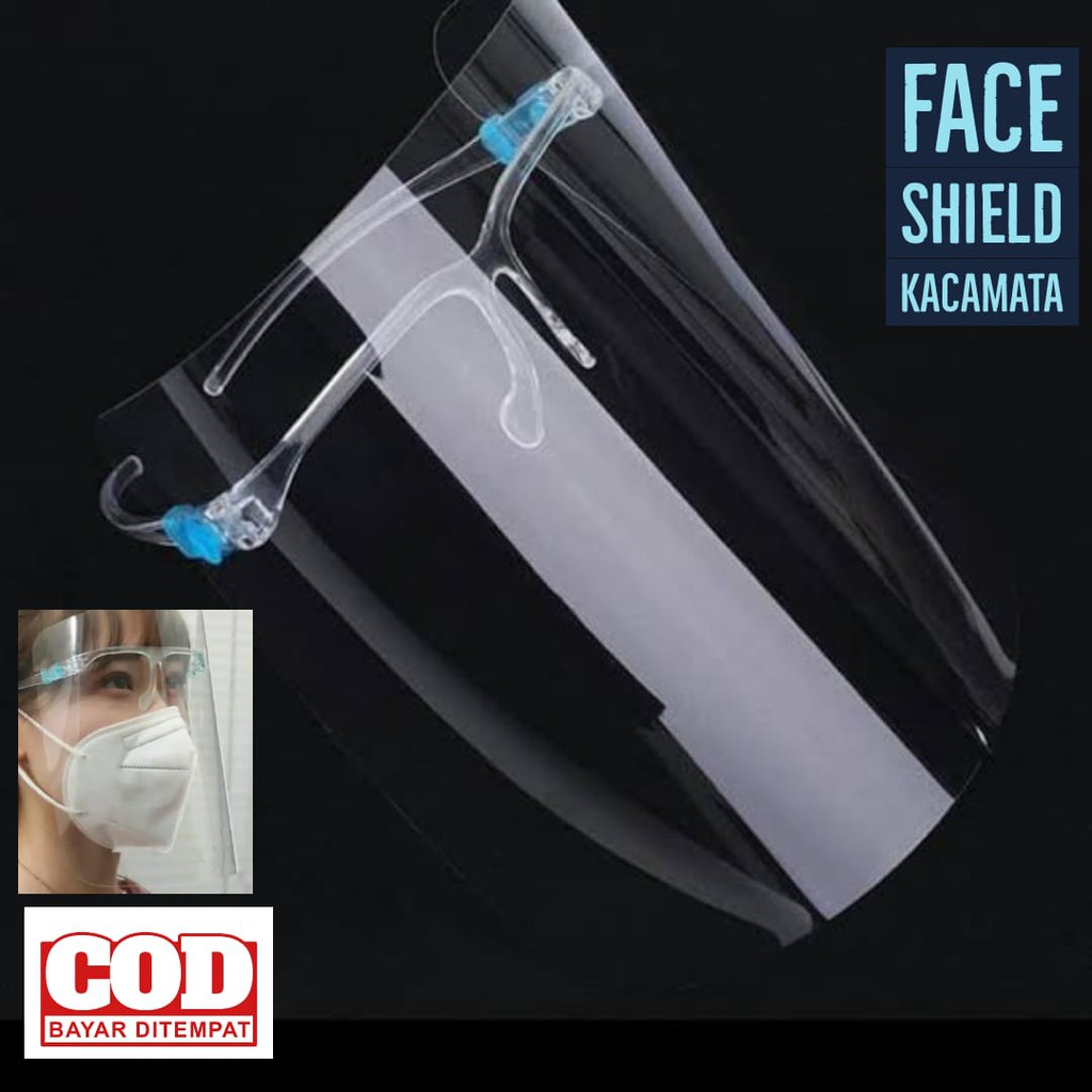 face shield kacamata perlindungan wajah mudah dilepas