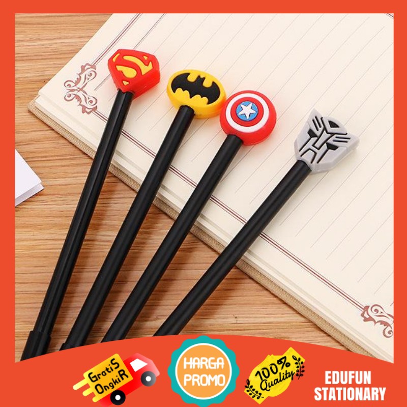 

Pena Unik Lucu Model Logo Super Hero / Pulpen Marvel Super Hero Logo