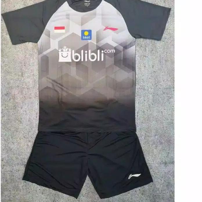 Setelan baju badminton anak laki-laki STL150