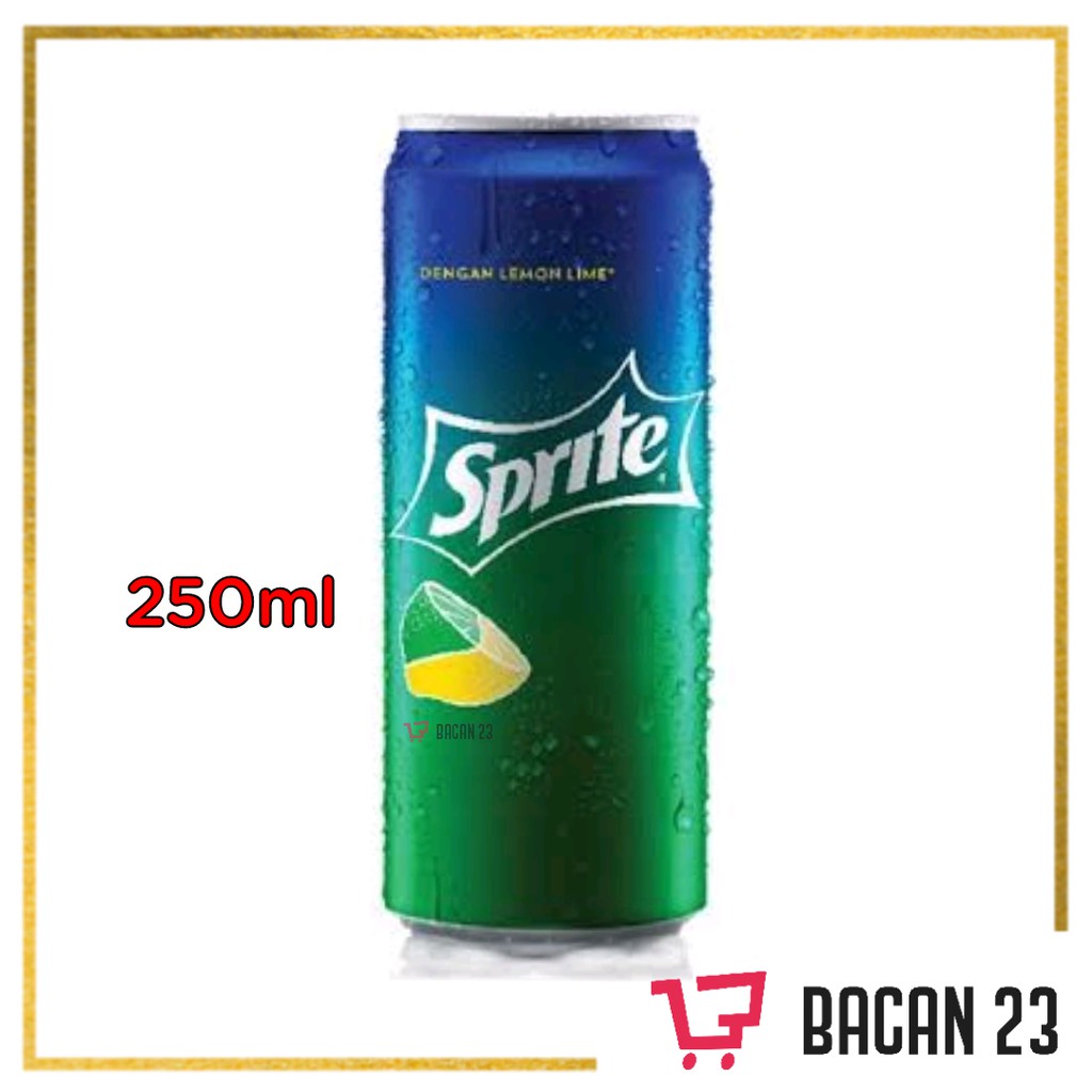 Minuman Sprite Kaleng (250ml) / Minuman Soda - Soft Drink /  Bacan 23 - Bacan23