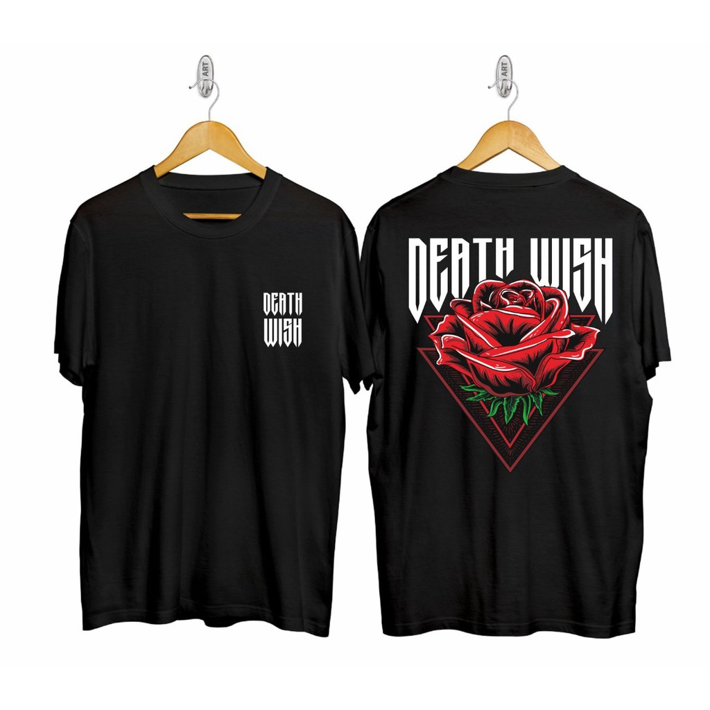 Kaos murah Kaos distro murah baju  distro pria t-shirt murah combed30sFLOWER BESAR HITAM