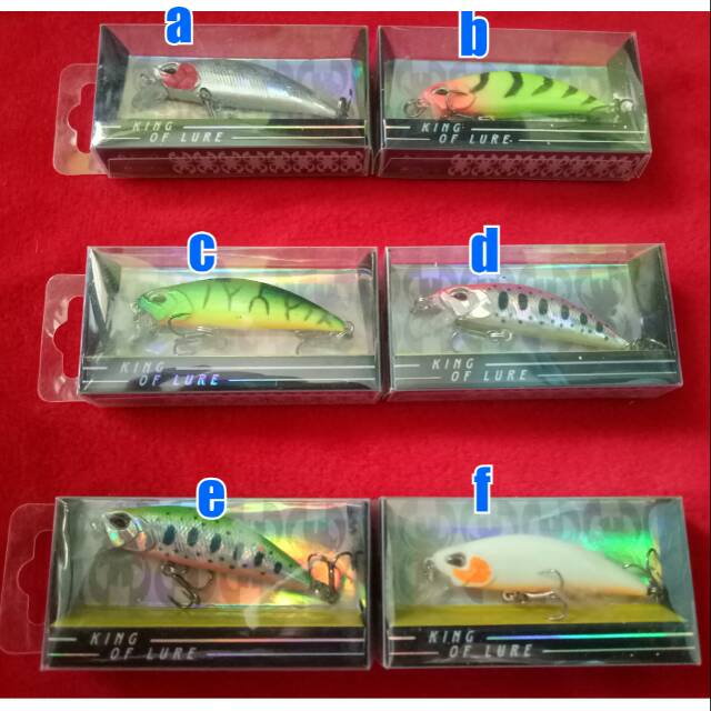 Umpan pancing ikan / minnow 3d / singking / king of lure