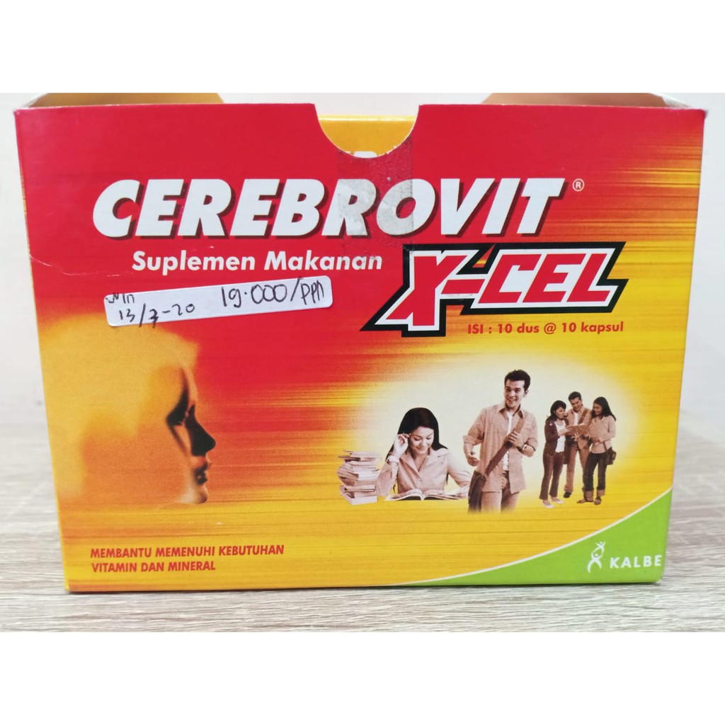 CEREBROVIT X-CEL TAB 10'S - SUPLEMEN UNTUK OTAK DAN DAYA INGAT