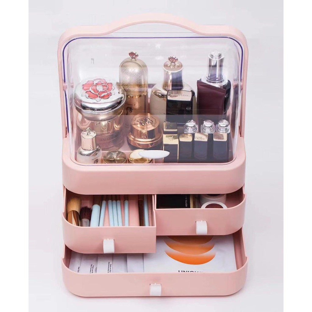 Kotak Kosmetik Portable / Tempat Penyimpanan Kosmetik / Modern Cosmetic Box / Kotak Make Up