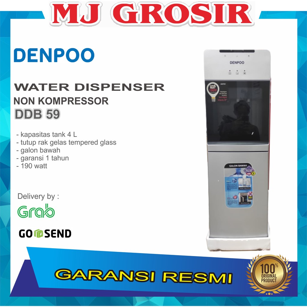 PROMO WATER DISPENSER DENPOO DDB 59 DDB59 HOT &amp; COOL