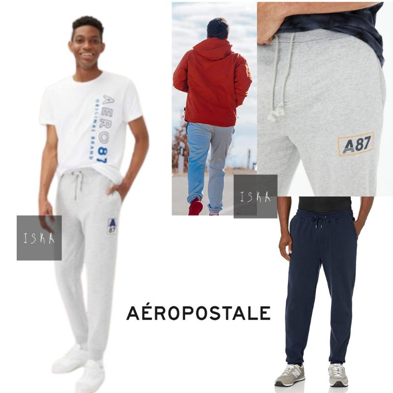 JOGGER pria aeropostale bahan fleece