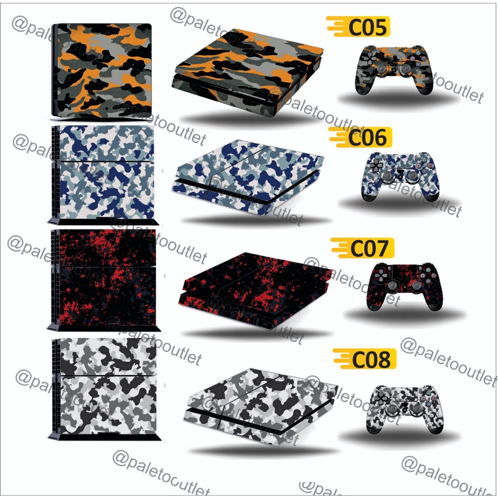 Sticker Garskin ps4 slim ps4 fat ps4 pro stiker ps4 custom design