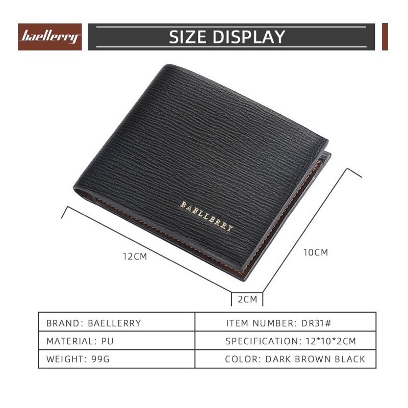 Dompet Baellerry Lipat Original Pria- DR031