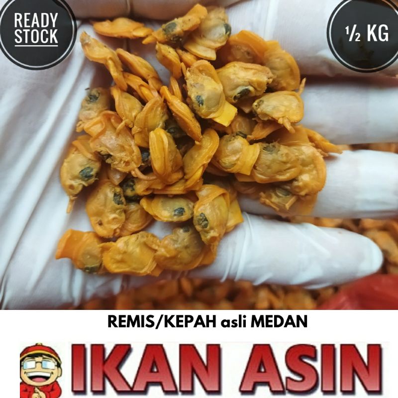 

KEPAH ASIN / KOPAH / REMIS / ROMIS 500 gr ASLI TANJUNG BALAI