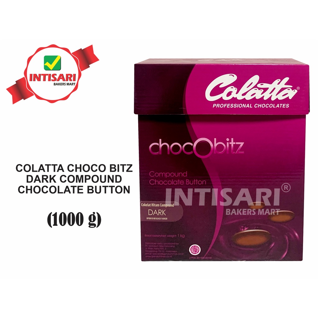 

COLATTA CHOCO BITZ DARK COMPOUND CHOCOLATE BUTTON 1 KG