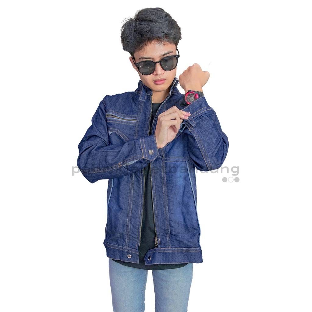 Jaket Jean&quot;s SUNMORI Pria II JAKET JEANS ZIPPER || JAKET JEANS PREMIUM