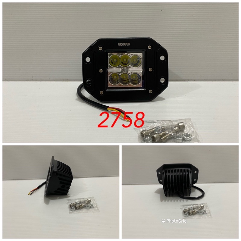 Lampu Tembak Kabut Sorot Model Sisik 6 Mata Led Modifikasi Motor Trail Crf Klx Type 2758