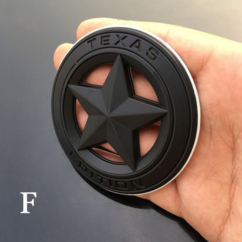 Stiker Emblem Model Texas A Star Edition Bahan Metal untuk Mobil Ford