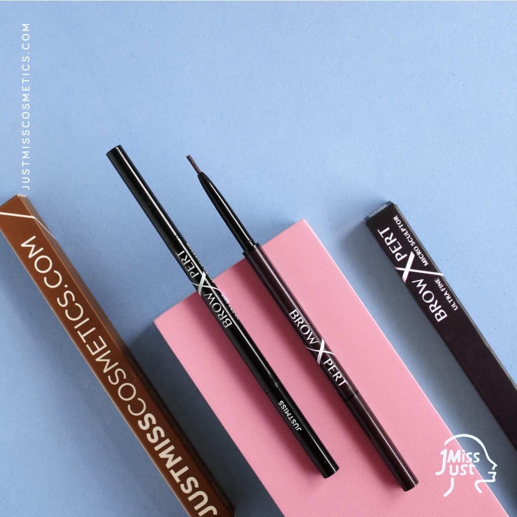 JUST MISS [BX] BROWXPERT Pensil Alis Putar Dengan Sikat Alis Ultra Fine Micro Sculptor BROWEXPERT