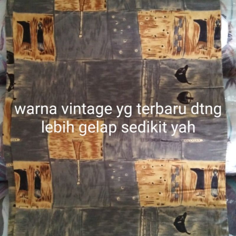 kemeja crop print