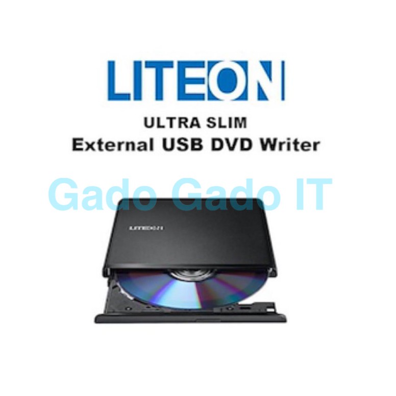 LiteOn DVD-RW EXTERNAL ULTRA SLIM (GARANSI RESMI & ORIGINAL)