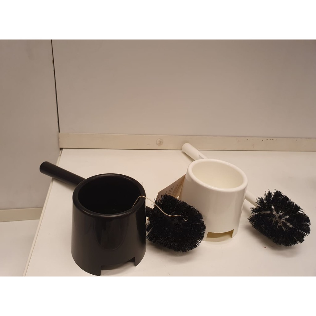 BLMEN Tempat dan sikat toilet putih / hitam