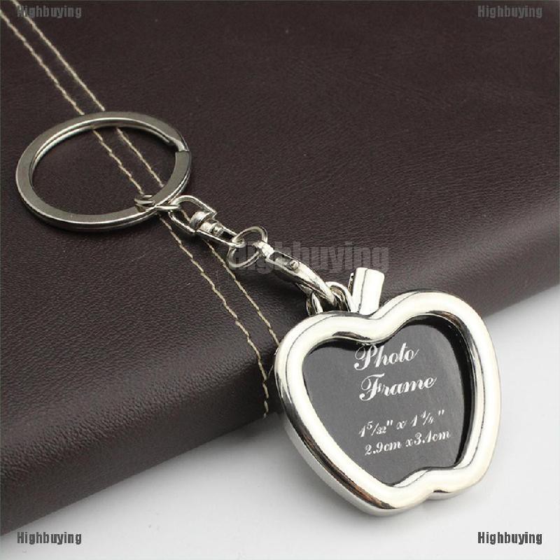 Hbid Glory 1pc Chic Transparent Clear Insert Photo Picture Frame Key Ring Chain Keychain Jelly