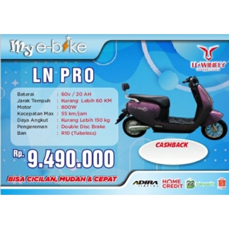 Motor Listrik LN Pro Uwinfly -Garansi Resmi-