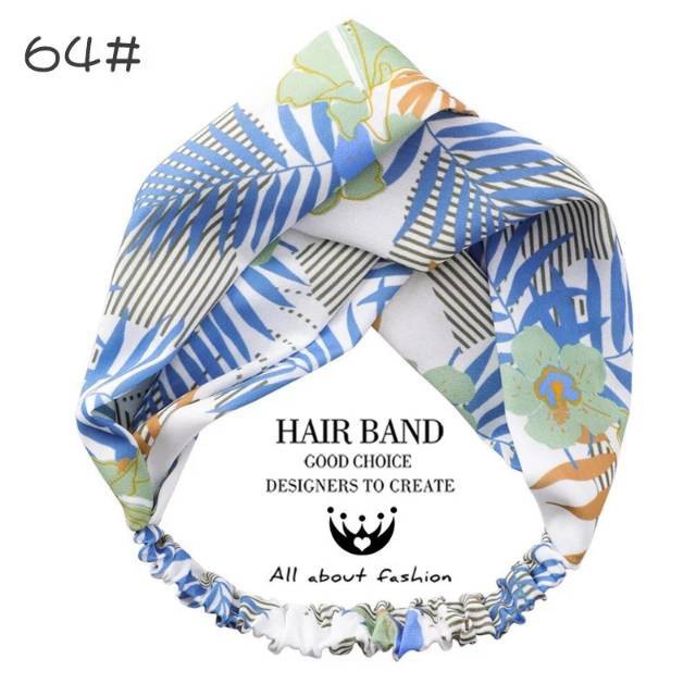 grosir  Bando bandana kait silang import isi 6 pcs.