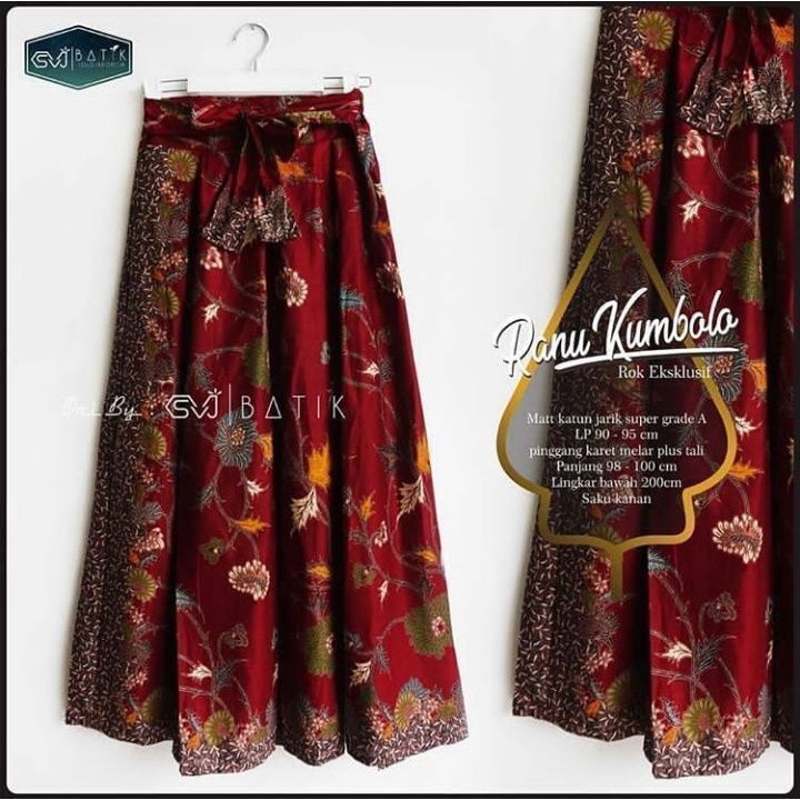 Rok Batik Original Grade A Garansi Produk Rejek Uang Kembali Abadi Batik Bahan Unggul Jaya-Ranu Kumbolo