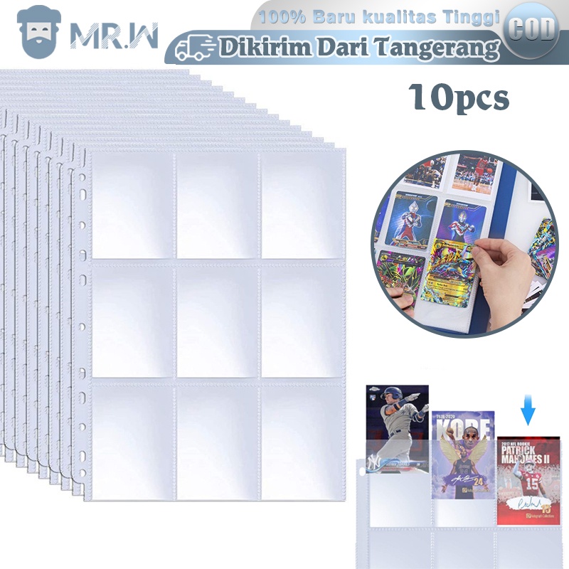 

9 Pockets A4 Binder Sleeve 10pcs A4 Clear Sleeve Photocard Sleeves Card Collection Album Pages