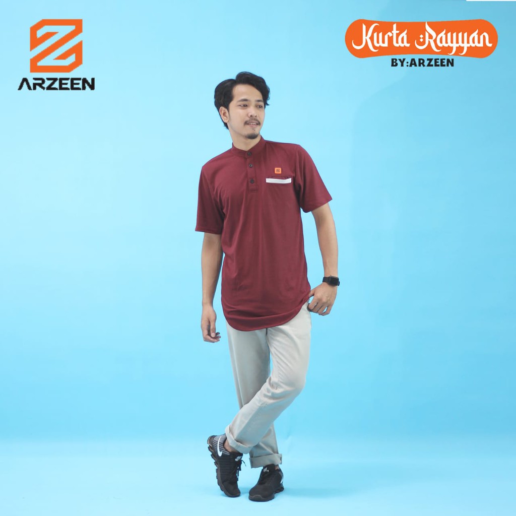 Baju Muslim Koko Anak & Remaja Kurta Rayyan Arzeen / 10 - 18 Tahun