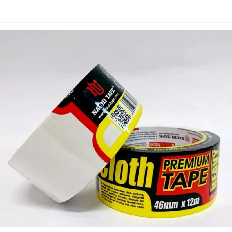 

Nachi Cloth Tape Putih 46mm - Lakban Kain - Lakban Jilid