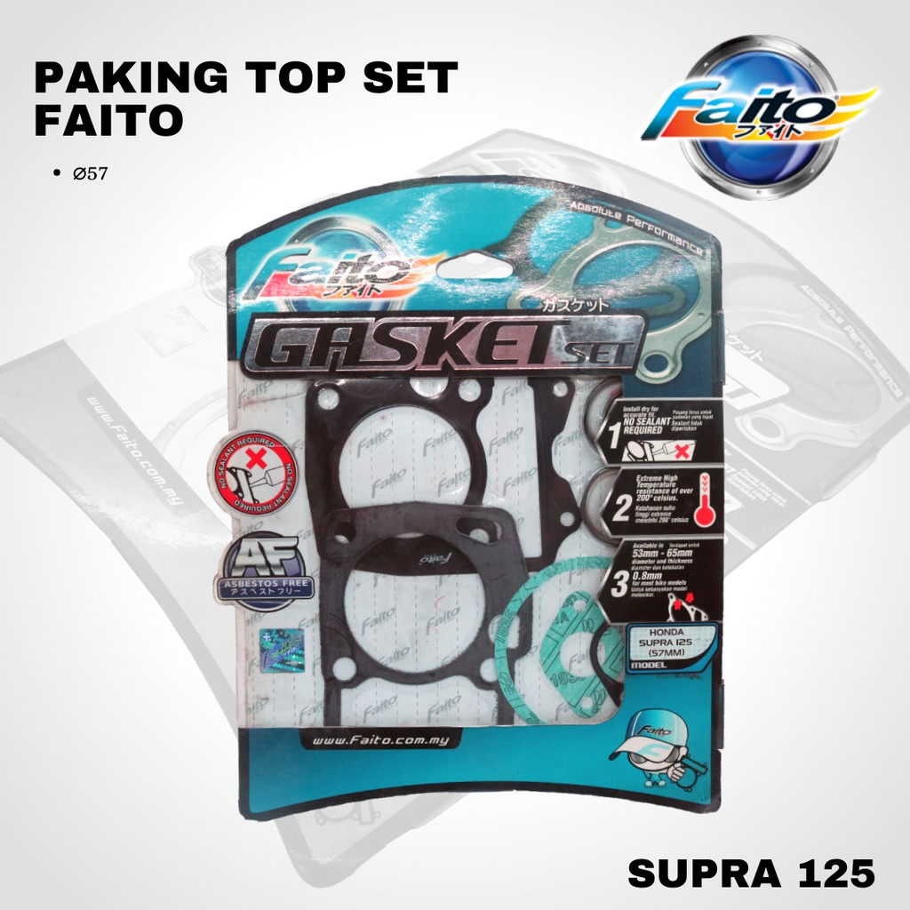 Paking top set faito supra 125 57mm