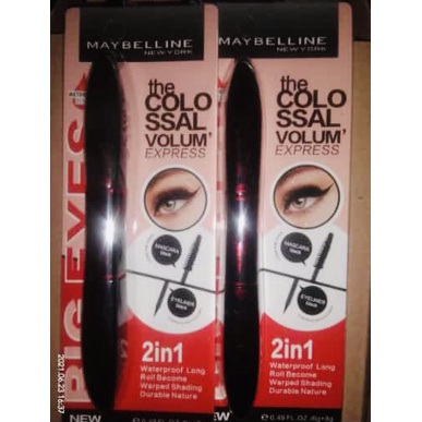 [Per Batang] Mascara Eyeliner Maybelline 2in1