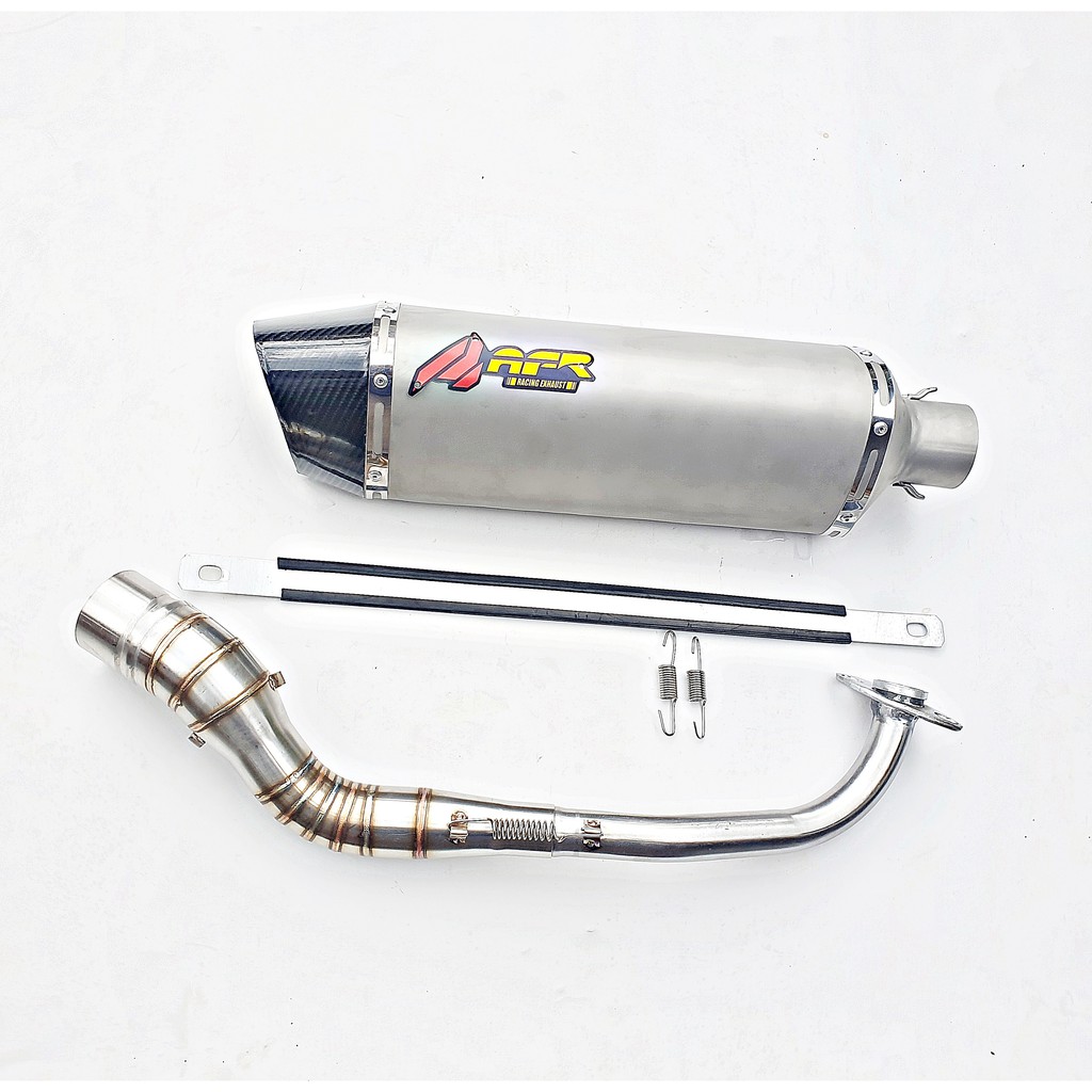 Knalpot Racing Aerox Nmax 155 Sandblast Bass Carbon