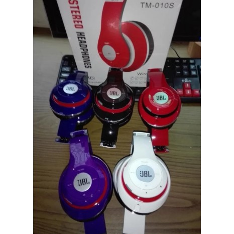 Headphone Bluetooth Stereo JBL TM 010S MP3 Player FM Radio