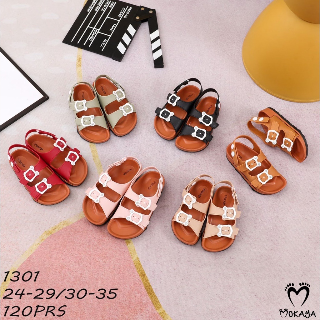 Sandal Anak Tanggung Ban Dua Gesper Kelinci Import Mokaya 1301 Dan LCR 8028-1M