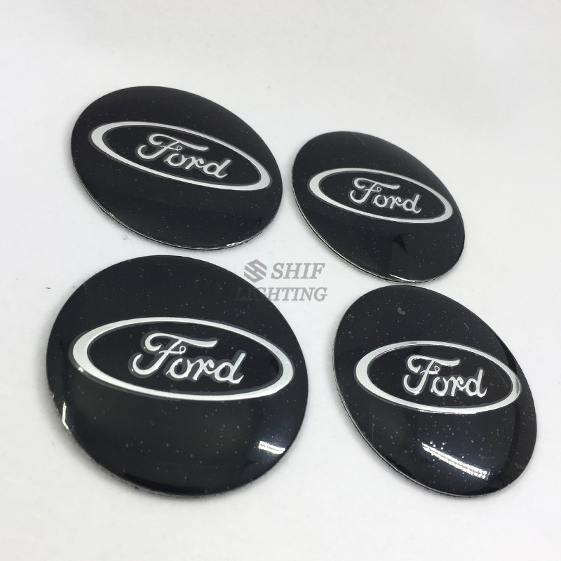 4 X 56mm Ford Logo Emblem Wheel Hub Caps Covers Badge Sticker Decal For Ford