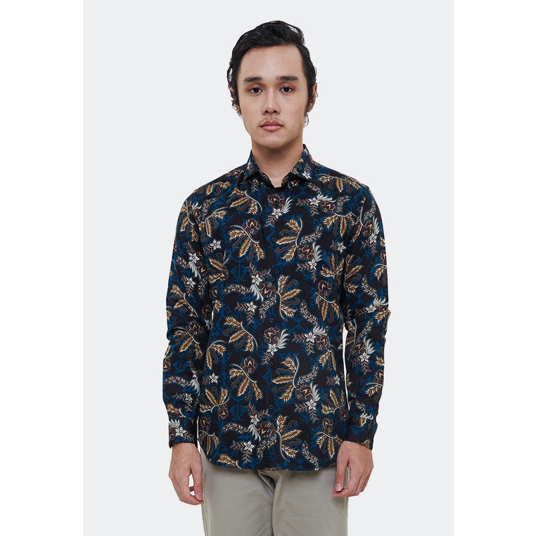 MANZONE Kemeja Batik Lengan Panjang Pria - ARYAYATTA 05