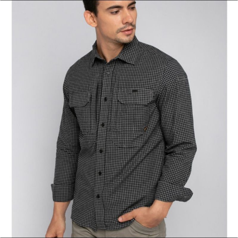 Kemeja panjang MGEE DISTRIC C009 new original