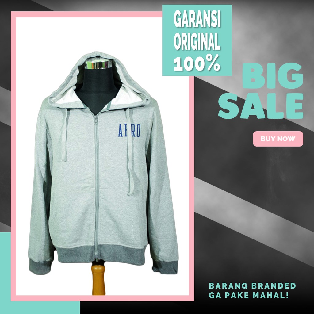 Original BNWOT Aeropostale Zipper Hoodie - Misty Grey