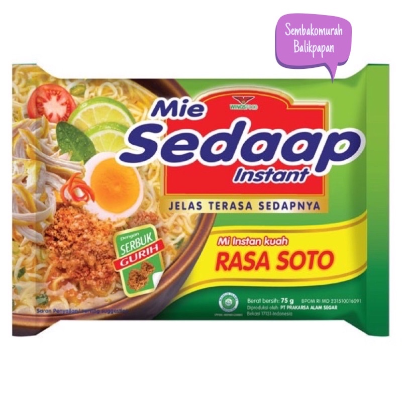 

SEDAAP mie soto 75 gr