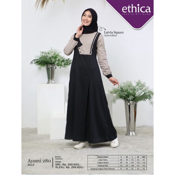 GAMIS ETHICA AYUMI 280 BLACK AYUMI 280 TAUPE BROWN