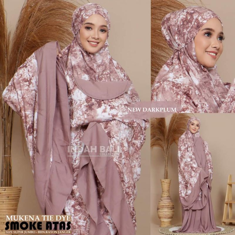 Mukena Bali Smoke Super Jumbo Murah | Mukena Bali | Grosir Mukena Bali | Mekena Adem (GESER FOTO)
