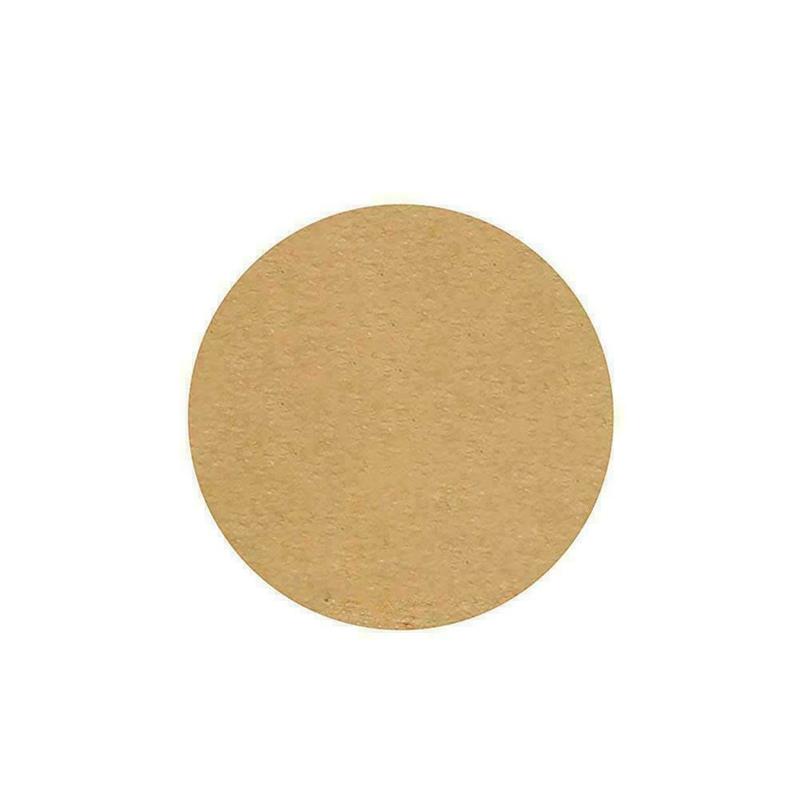 500pcs/Roll Kraft Label/ Round Adhesive Blank Stickers/ DIY Handmade Thank You Tags/ Gift Envelope Sealing Stationery Stickers