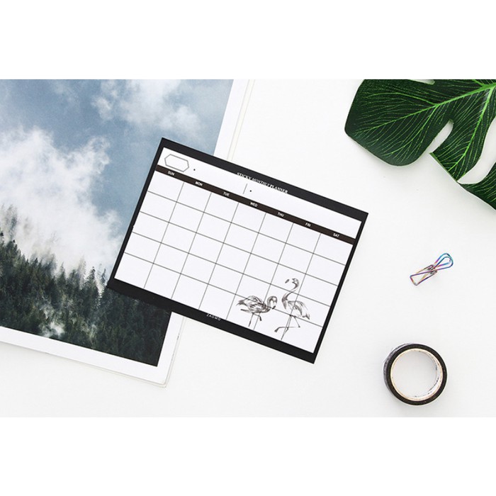 

Baru!! Sticky Monthly Planner Flamingo
