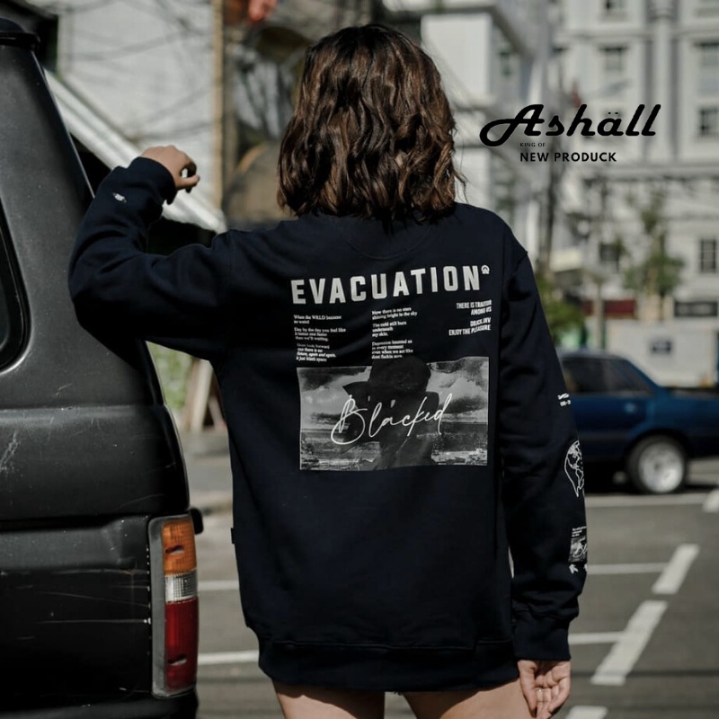 Crewneck Dobujack Sweater Evacuation Black Edition [COD]