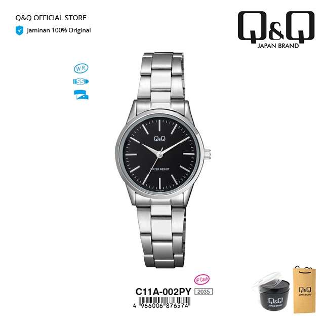 Q&Q QnQ QQ Jam Tangan Arloji Wanita Fashion Analog Rantai Stainless Steel - C11 C11A Water Resist 3 BAR-1