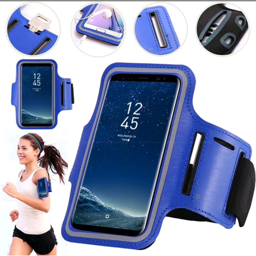 Universal Sports ArmBand Arm Band Ukuran L 5.5 Inch Holder HP Di Lengan Tangan Jogging 5,5' Inchi